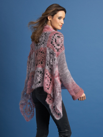 Silk-Mohair Crochet Jacket 7611